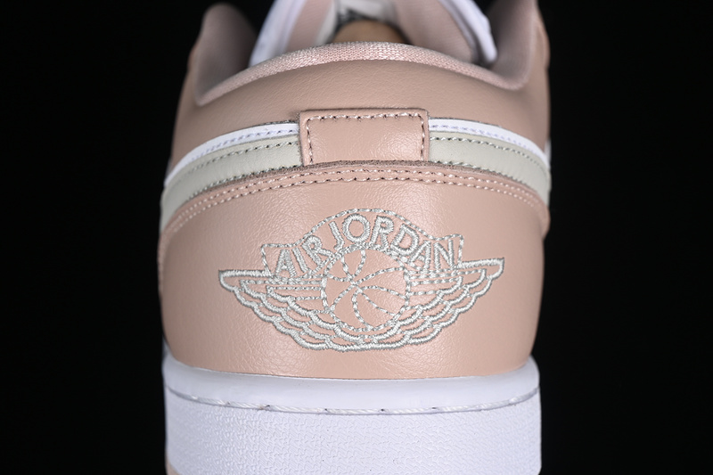 Air Jordan 1 Low White/Pink/Particle Beige/Light Bone 25