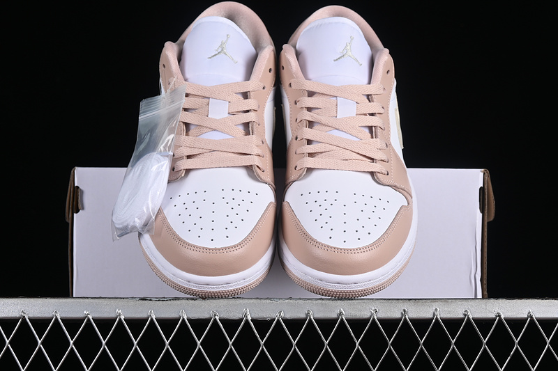 Air Jordan 1 Low White/Pink/Particle Beige/Light Bone 27