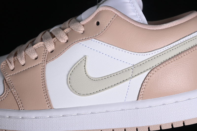 Air Jordan 1 Low White/Pink/Particle Beige/Light Bone 31