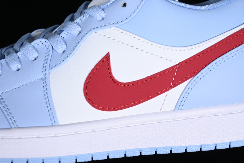 Air Jordan 1 Low White/Blue/Red 5