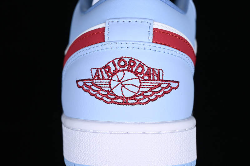 Air Jordan 1 Low White/Blue/Red 7