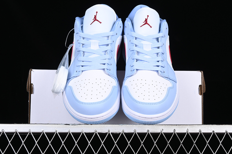 Air Jordan 1 Low White/Blue/Red 29