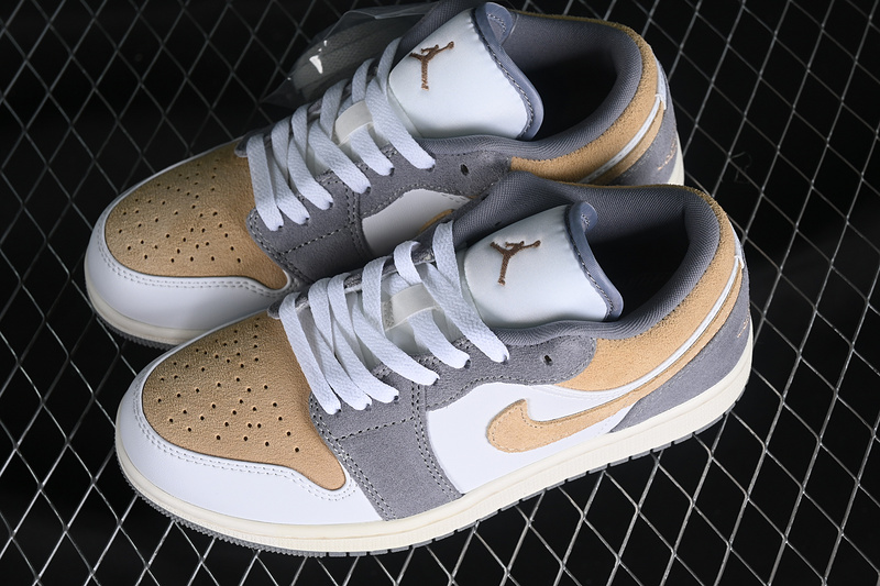 Air Jordan 1 Low Grey/Brown/White 9