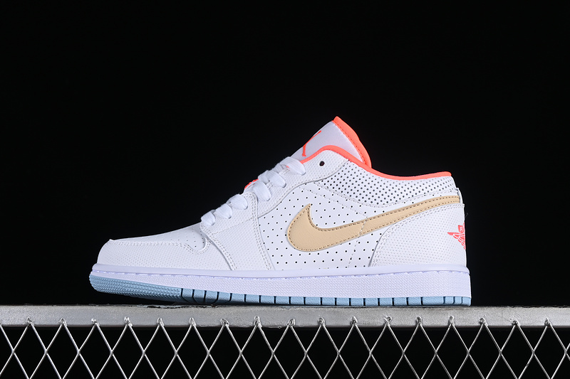 Air Jordan 1 Low Se White/Flash Crimson/Psychic Blue/Sesame 19