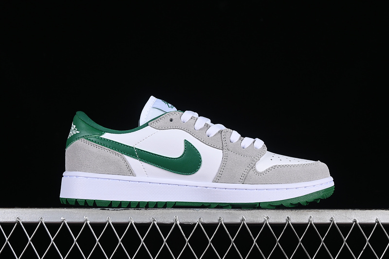 Air Jordan 1 Retro Low Golf White/Pine Green-Light Smoke Grey 7