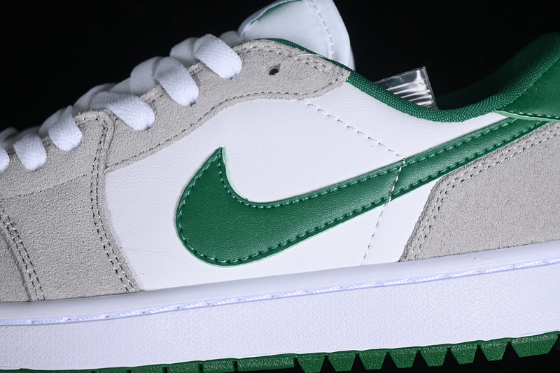 Air Jordan 1 Retro Low Golf White/Pine Green-Light Smoke Grey 13