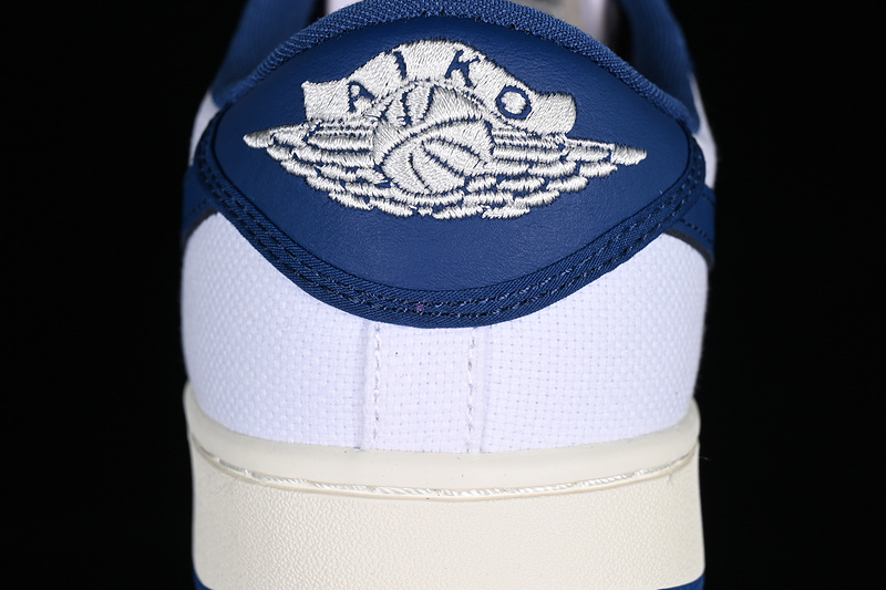 Air Jordan 1 Ko Low White/Dark Royal Blue/Sail 5