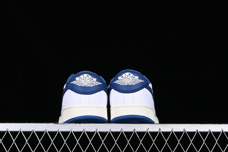 Air Jordan 1 Ko Low White/Dark Royal Blue/Sail 19