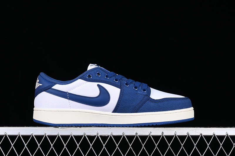 Air Jordan 1 Ko Low White/Dark Royal Blue/Sail 21