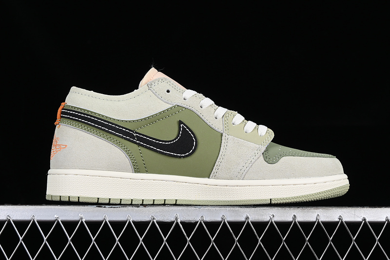 Air Jordan 1 Low Craft Se Light Olive White/Black/Grey/Green 15