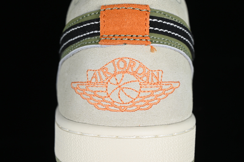 Air Jordan 1 Low Craft Se Light Olive White/Black/Grey/Green 29