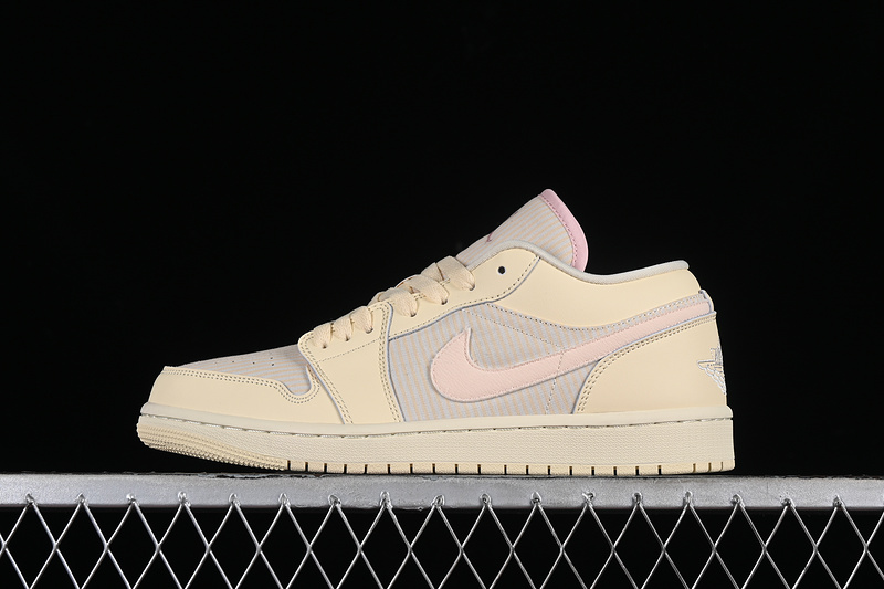 Air Jordan 1 Low Khaki/Pink 7