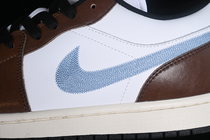 Air Jordan 1 Low White/Black/Blue/Brown 9