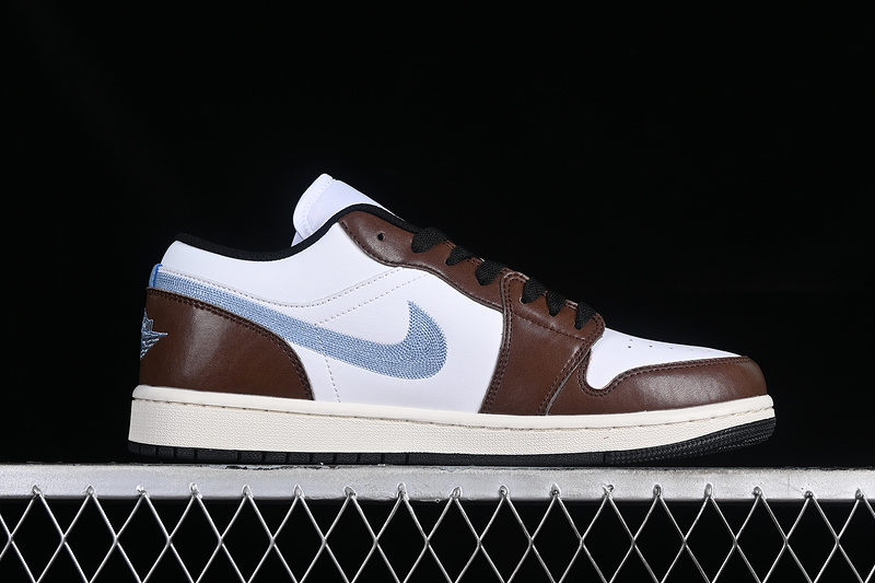 Air Jordan 1 Low White/Black/Blue/Brown 13