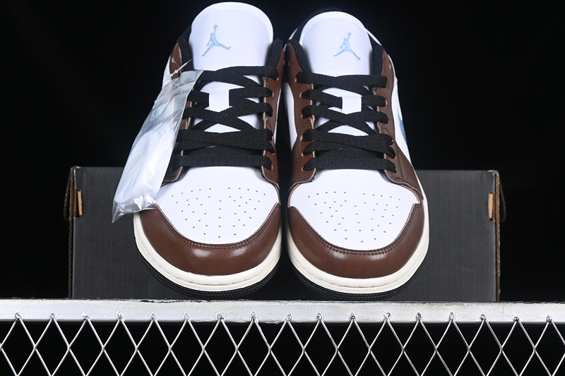 Air Jordan 1 Low White/Black/Blue/Brown 21