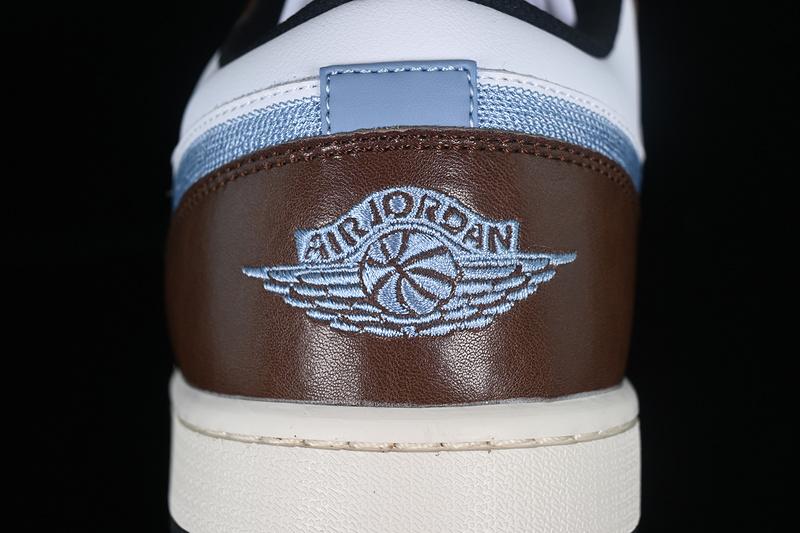 Air Jordan 1 Low White/Black/Blue/Brown 27