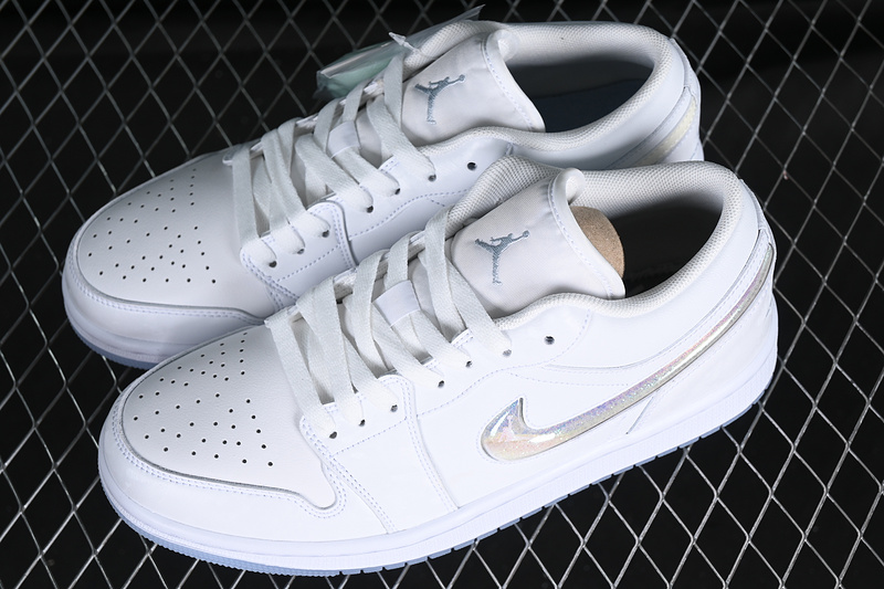 Air Jordan 1 Low White/Grey/Silver 5