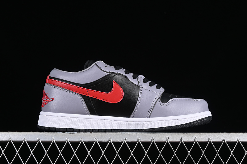 Air Jordan 1 Low Grey/Black/Red 5