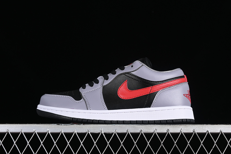 Air Jordan 1 Low Grey/Black/Red 11