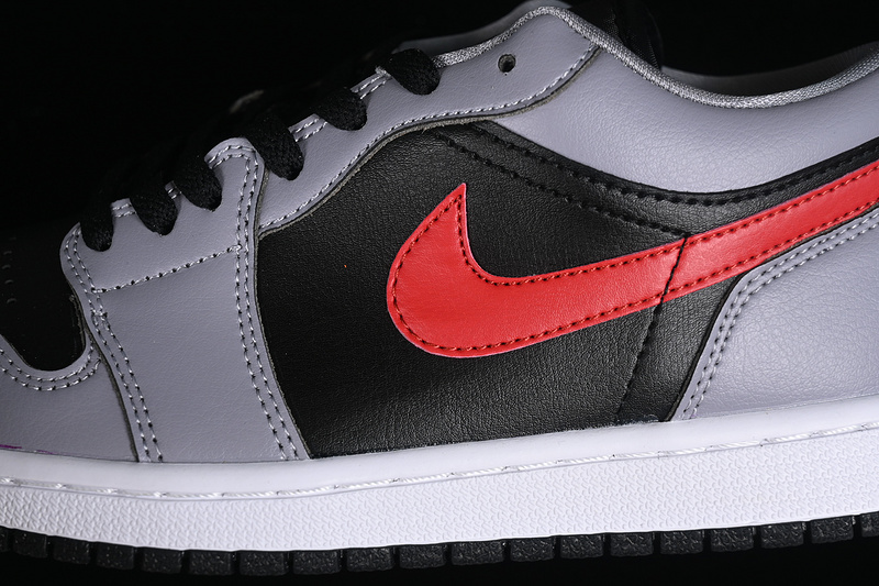 Air Jordan 1 Low Grey/Black/Red 19