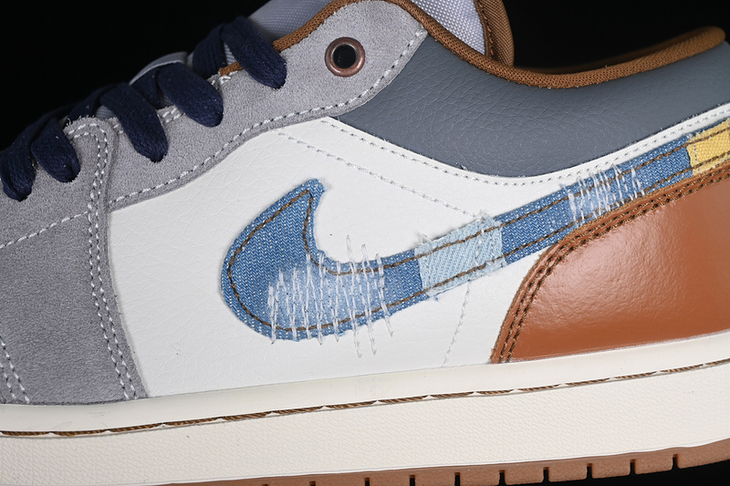 Air Jordan 1 Low Grey/Blue/Brown/White 29