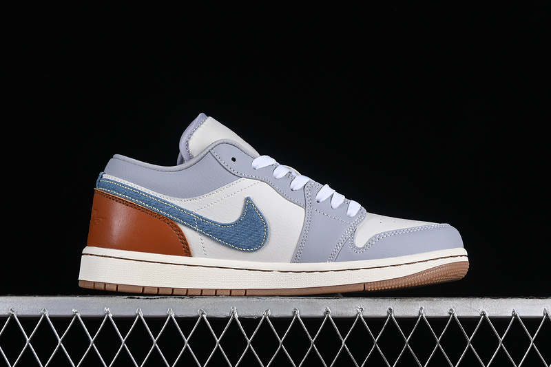 Air Jordan 1 Low Phantom/Coconut Milk/Amber Brown/Light Armory Blue 7