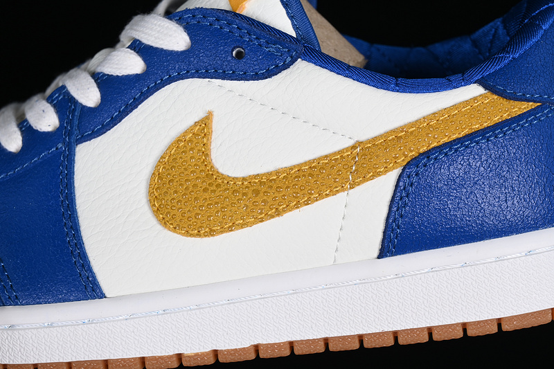 Air Jordan 1 Low White/Blue/Yellow 9