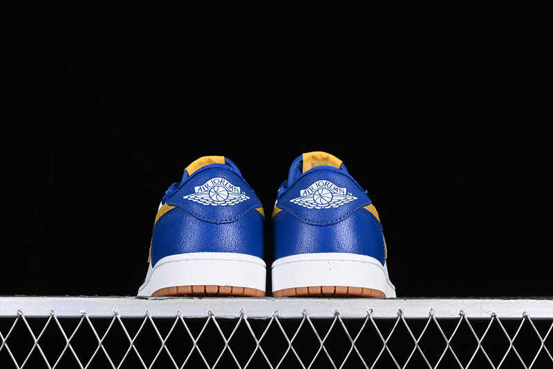 Air Jordan 1 Low White/Blue/Yellow 19