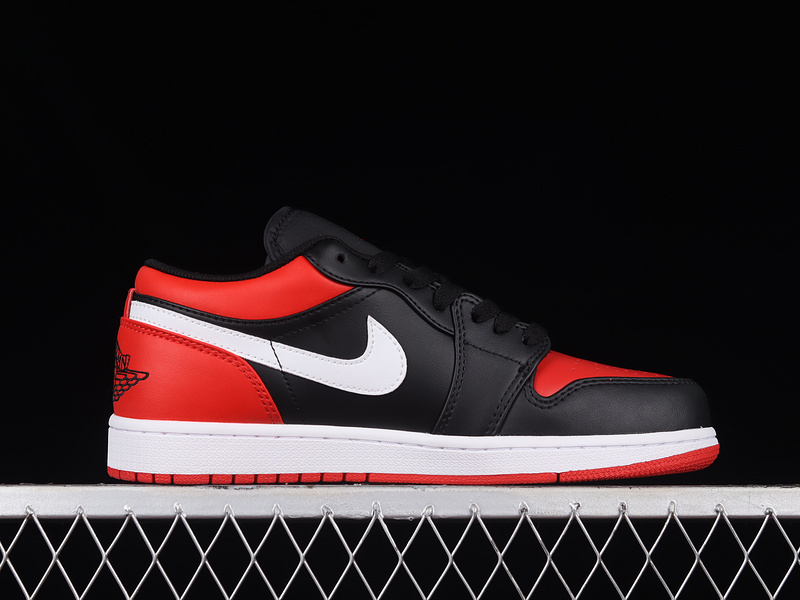 Air Jordan 1 Low Alternate Bred Toe Black/Gym Red-White 29