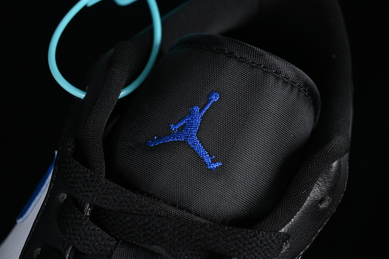 Air Jordan 1 Low Black/White/Blue 9