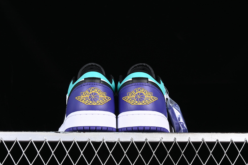 Air Jordan 1 Low Black/White/Blue/Purple 15