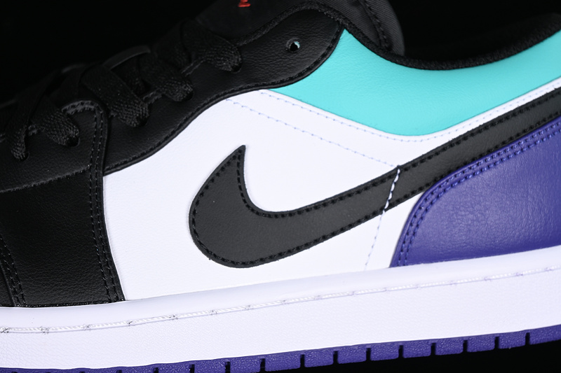 Air Jordan 1 Low Black/White/Blue/Purple 27