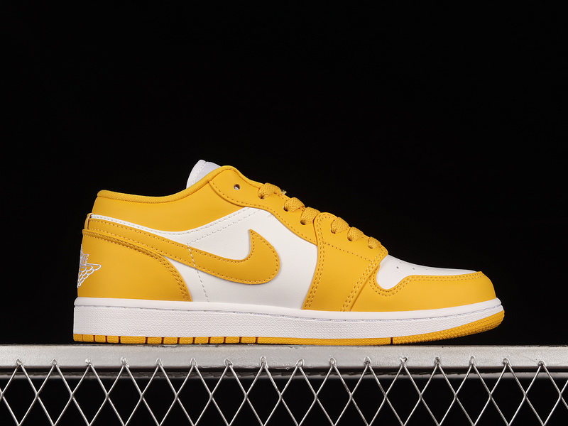 Air Jordan 1 Low White/Pollen/Yellow 17