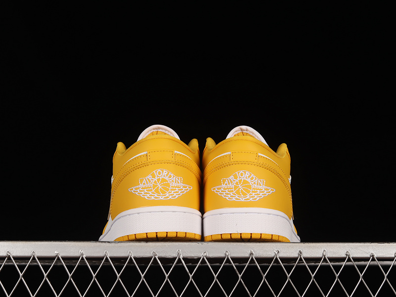 Air Jordan 1 Low White/Pollen/Yellow 21