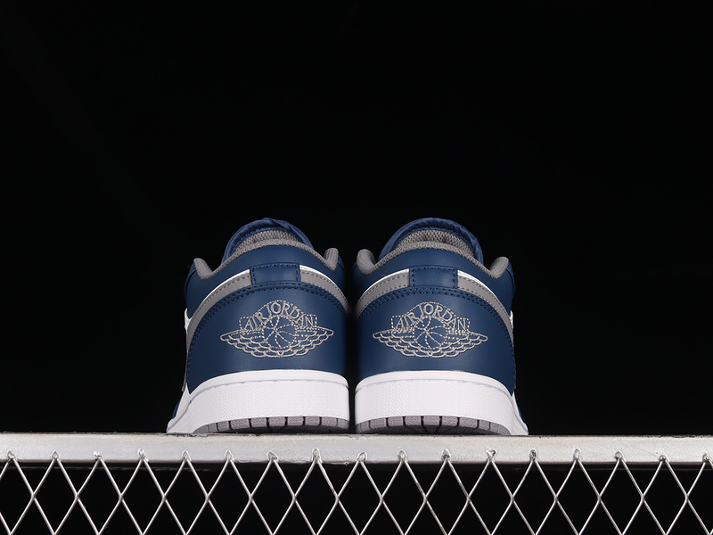 Air Jordan 1 Low True Blue/Cement Grey-White 17