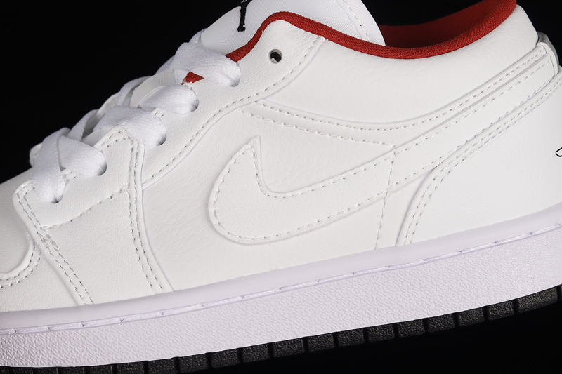 Air Jordan 1 Low White/Red/Black 7