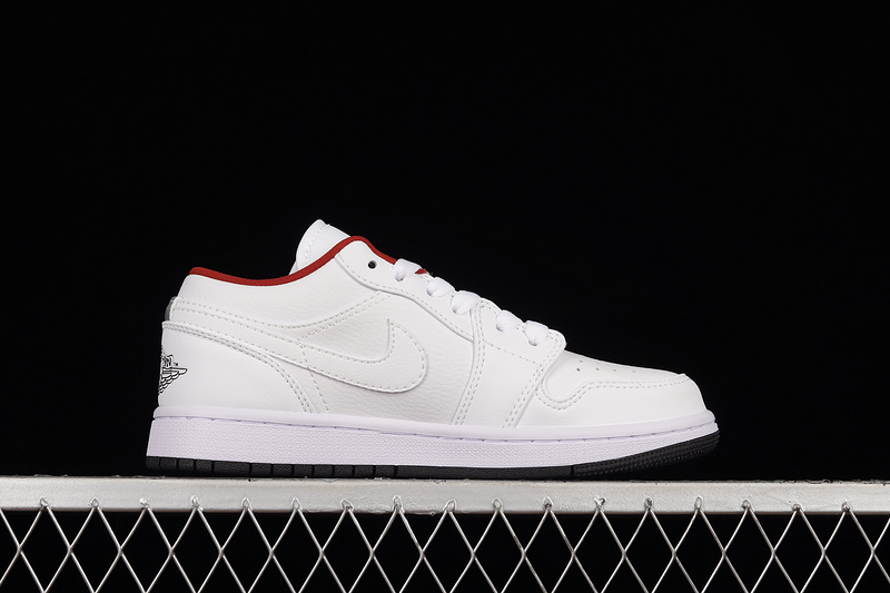 Air Jordan 1 Low White/Red/Black 11