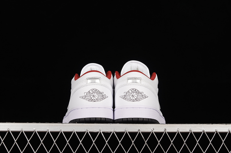 Air Jordan 1 Low White/Red/Black 13