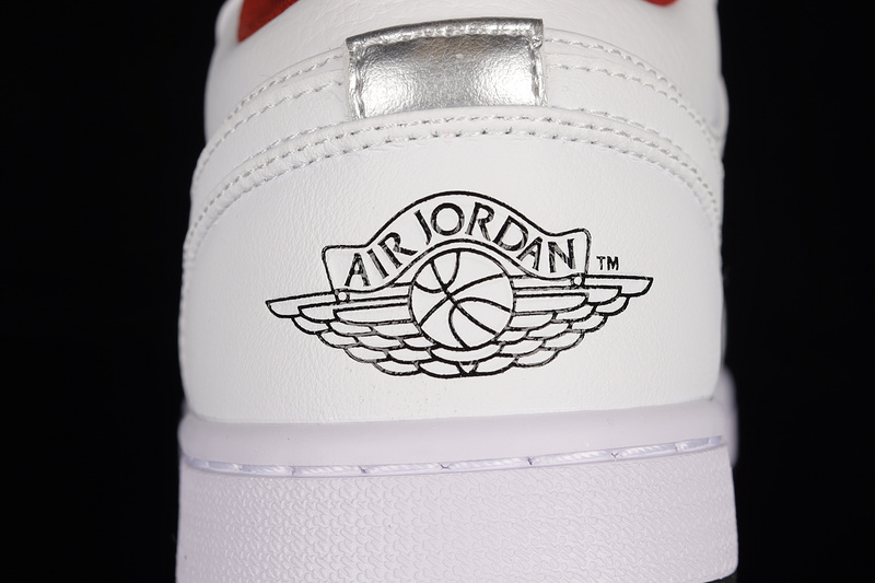 Air Jordan 1 Low White/Red/Black 17