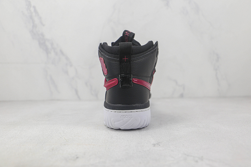 Air Jordan 1 React High Black/White/Noble Red 3