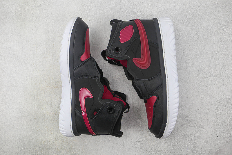 Air Jordan 1 React High Black/White/Noble Red 5