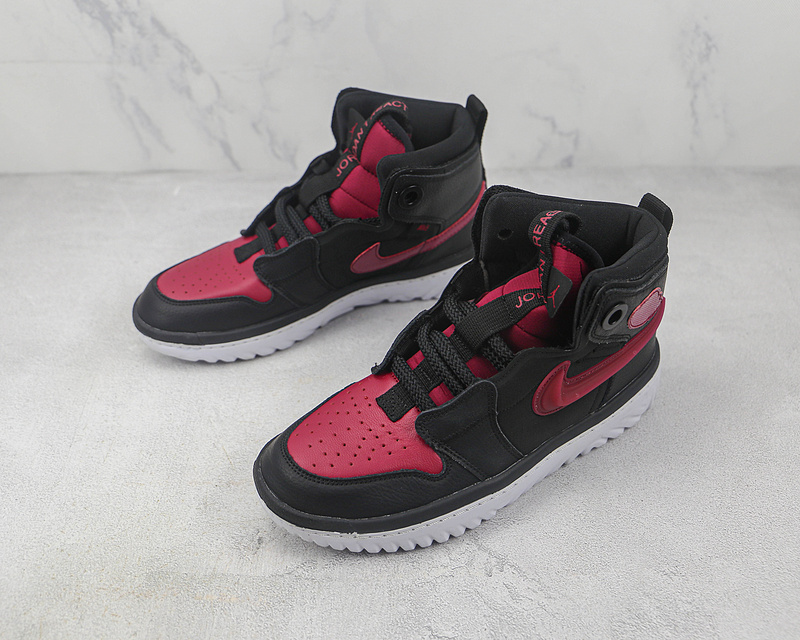 Air Jordan 1 React High Black/White/Noble Red 15