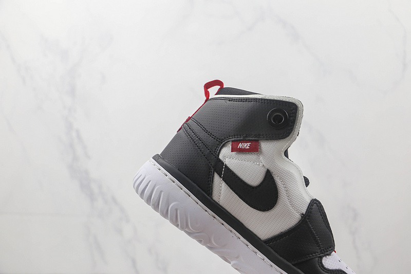 Air Jordan 1 React High Black/White/Gym Red-Black 13