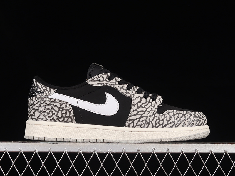 Air Jordan 1 Retro Low Black/Muslin/Tech Grey/White/Sail 3