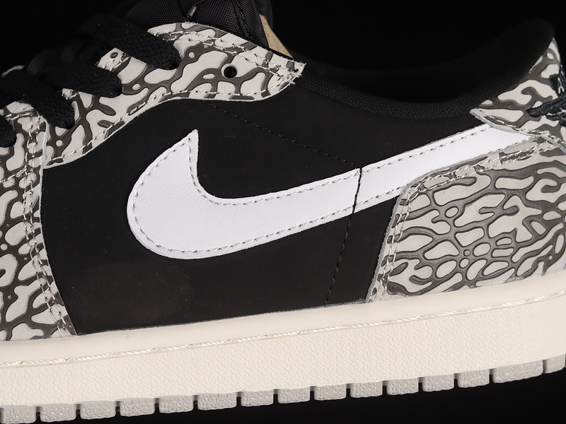 Air Jordan 1 Retro Low Black/Muslin/Tech Grey/White/Sail 25