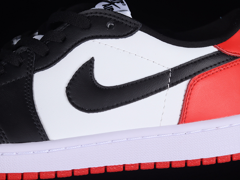 Air Jordan 1 Low Og Black Toe White/Black-Varsity Red 15