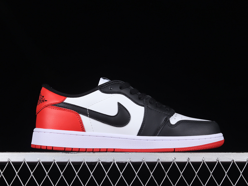 Air Jordan 1 Low Og Black Toe White/Black-Varsity Red 27