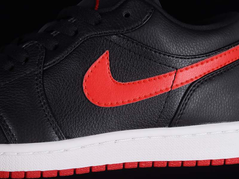 Air Jordan 1 Low Black/Gym Red-Sail 3