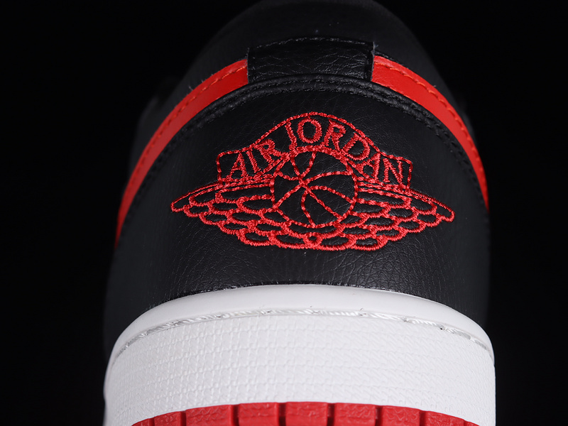 Air Jordan 1 Low Black/Gym Red-Sail 11