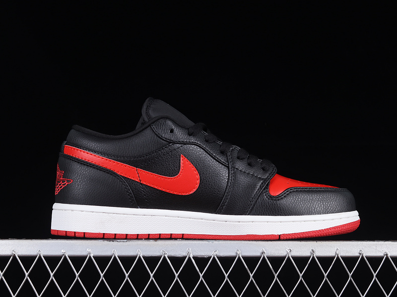 Air Jordan 1 Low Black/Gym Red-Sail 17